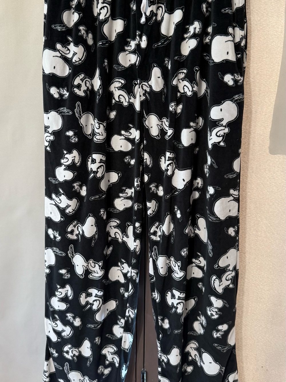 Peanuts Black & White Snoopy Pajama Bottoms